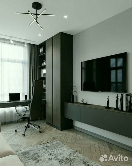 Тв зона со шкафами с фабрики