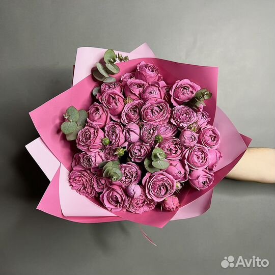 Пионовидные розы букет из пионовидных роз