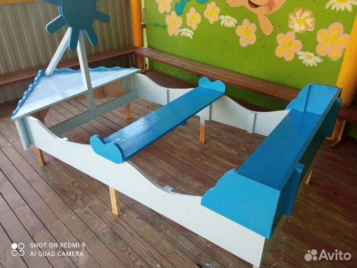 Деревянный Кораблик (Лодка) для детской площадки