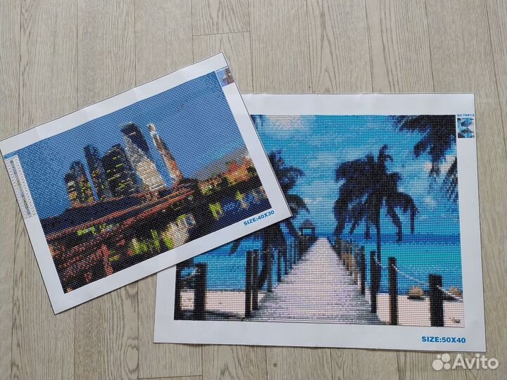 Алмазные мозаики 40*30, 50*40 готовые