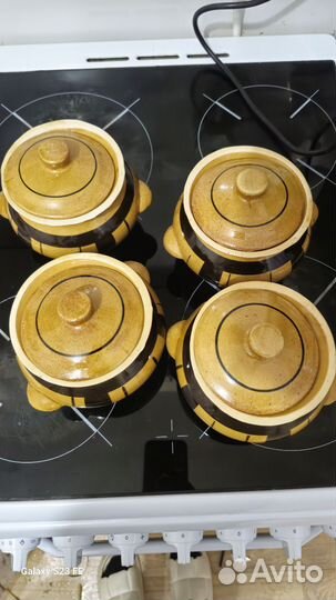 Горшочки глиняные для запекания новые