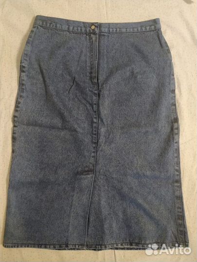 Юбка джинсовая.Темно-синяя.52 р(XL) Произ-во Индия