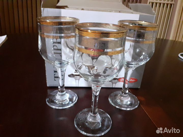 Фужеры новые в упаковке