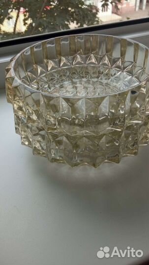 Салатник-конфетница из свинцового стекла, 70-е г