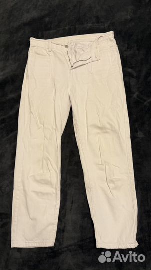 Джинсы белые mom