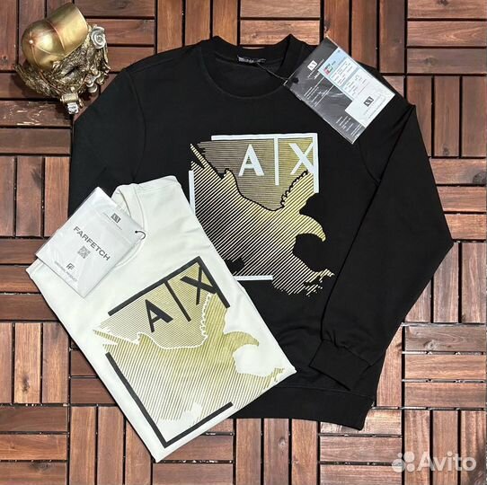 Свитшот Armani ax 2 цвета качество люкс