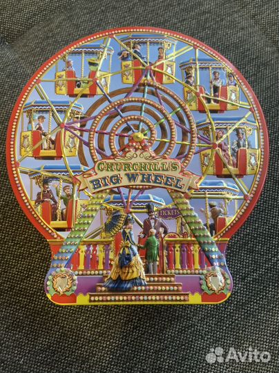 Сувенир сладкий из Англии. Жестяная коробка