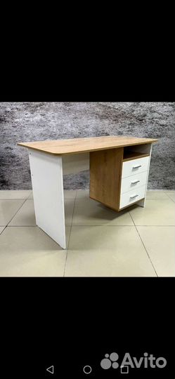 Стол письменный Stif правый (Дуб бунратти/Белый