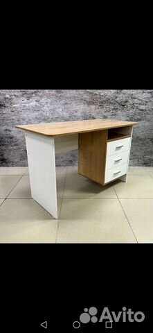 Стол письменный Stif правый (Дуб бунратти/Белый