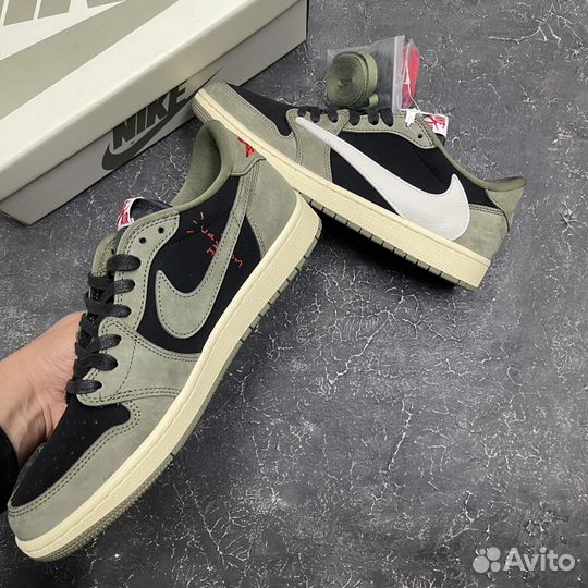 Nike Travis Scott Air Jordan 1 Low OG Black/Olive