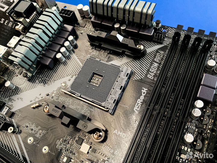 Новая материнская плата ASRock B450M Pro4 R2.0