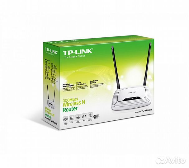 Wi-Fi роутер TP-Link TL-WR841N, белый