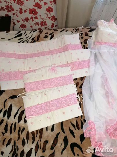 Балдахин и бортики в кроватку