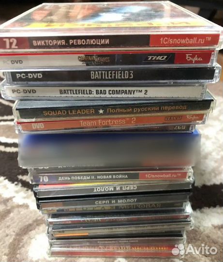 15 дисков с играми на пк
