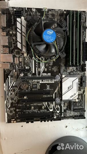 Комплект i5 7400 + h270 pro + 16 gb + куллер