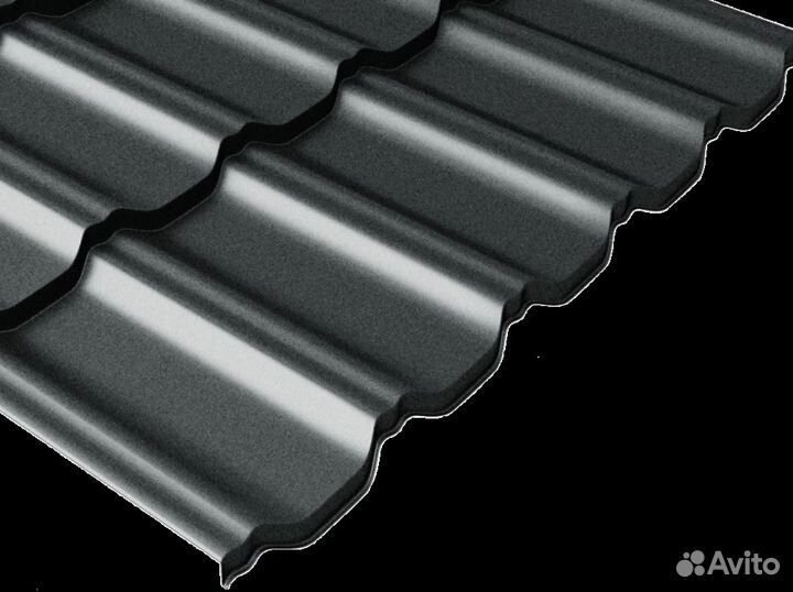 Металлочерепица графит