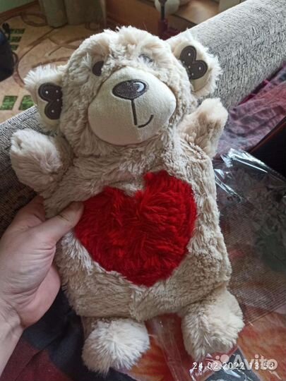 Мишка игрушка грелка новая