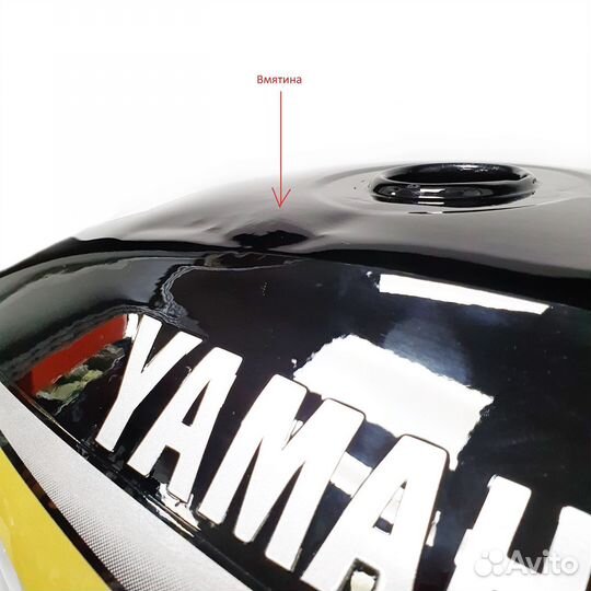 Бак топливный Yamaha YBR125 черный