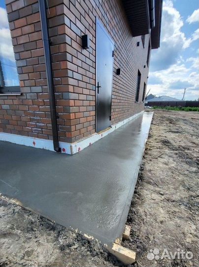 Заливка фундамента отмостки под ключ