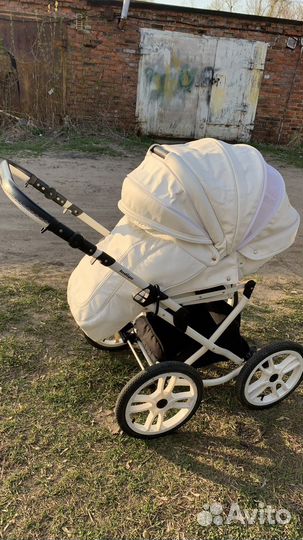 Коляска 2 в 1 adamex эко кожа