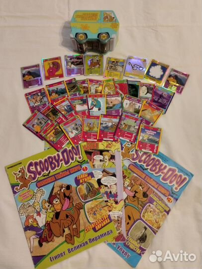 Скуби ду, карточки, журналы, сундучок