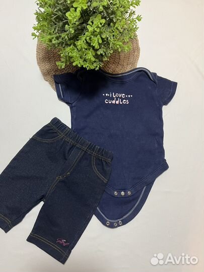 Пакет фирменной одежды на девочку 9-12 мес 80