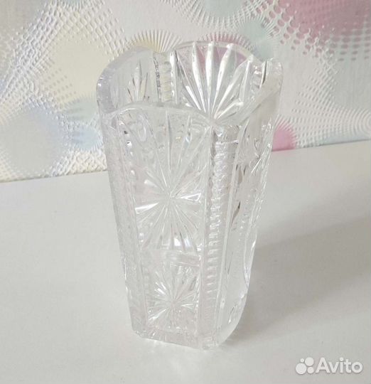 Хрустальная ваза для цветов СССР