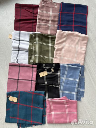 Шарфы женские новые вискоза, шелк цвета разные