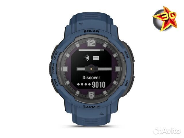 Часы Garmin Instinct Crossover Solar Tidal Blue