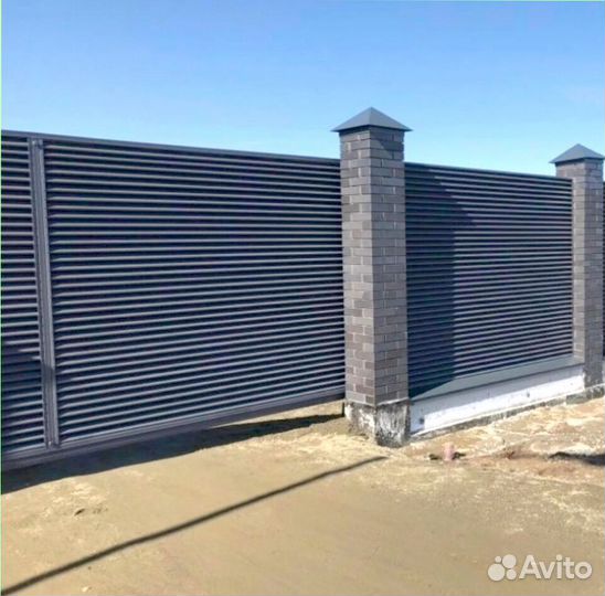 Забор жалюзи под ключ