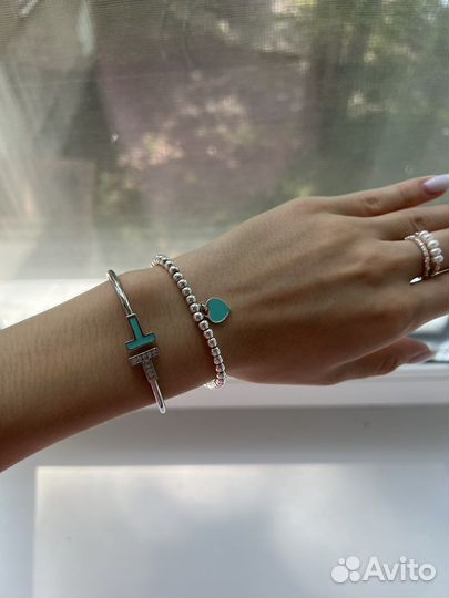 Tiffany браслет сердце, серебро 925 пробы