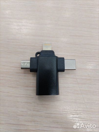 Card Reader iPh+Type-C+MicroUsb+USB (Мама)