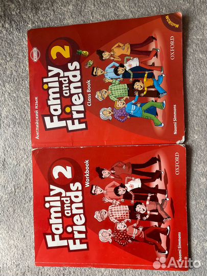 Учебник и раьлчая тетрадь family and friends 2