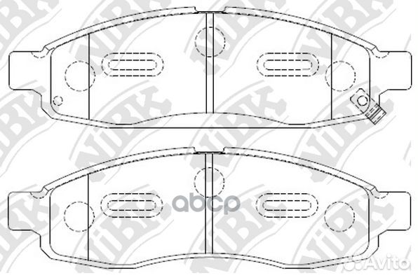 Комплект тормозных колодок, дисковый тормоз PN0