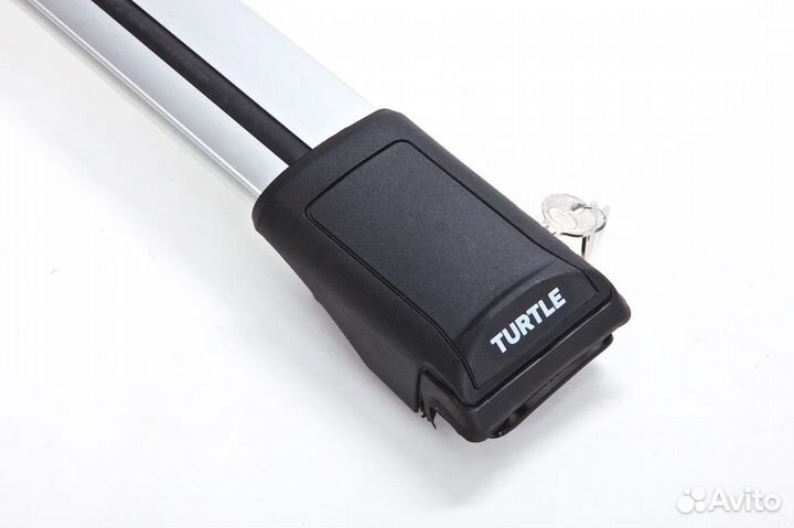 Багажник Turtle на высокие рейлинги серебро