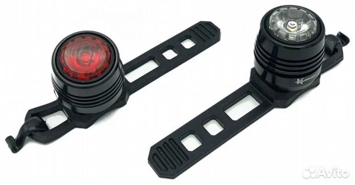 Фонари для велосипеда комплект перед/зад klonk, 11951
