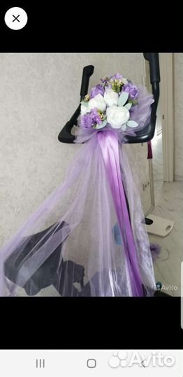 Украшение для свадебной машины