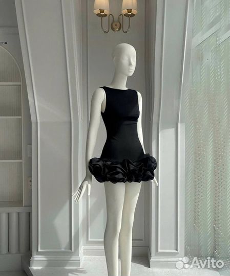 Платье мини с воланами Zara