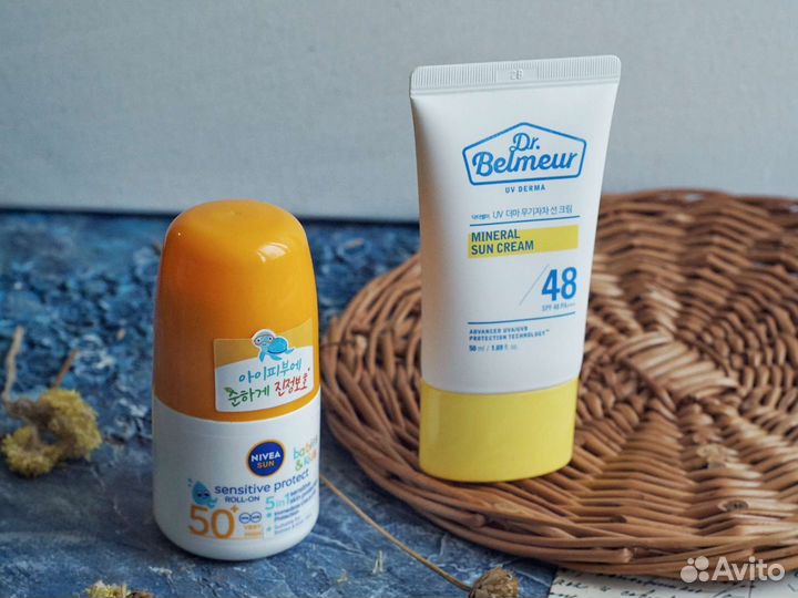 Солнцезащитный крем для мамы и малыша Корея новый