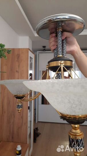 Люстра потолочная бу