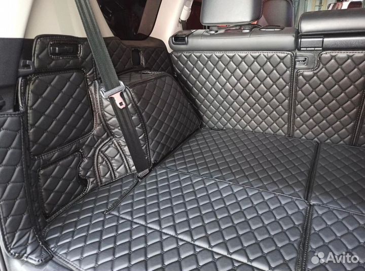 3Д коврики в багажник toyota prado 150 7