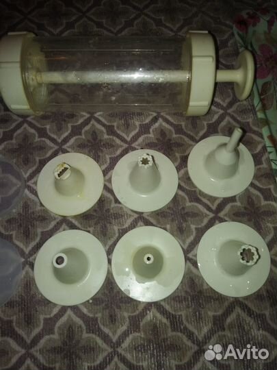 Форма для печенья набор, шприц кондитерский СССР