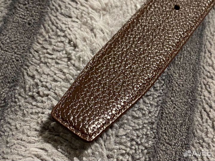 Двойной ремень темно-коричней. 90,5 см