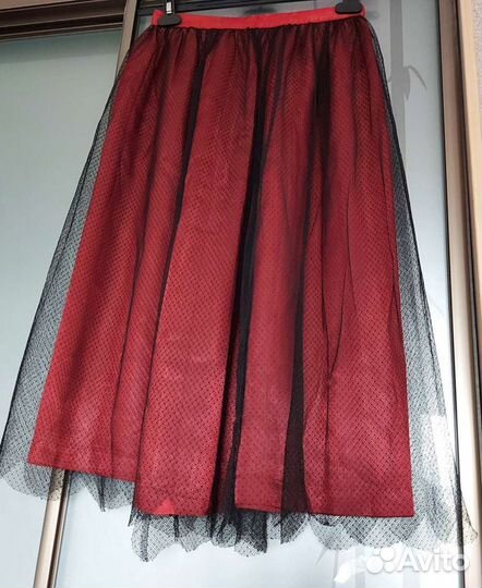 Юбка с сеткой