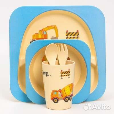 Набор детской бамбуковой посуды