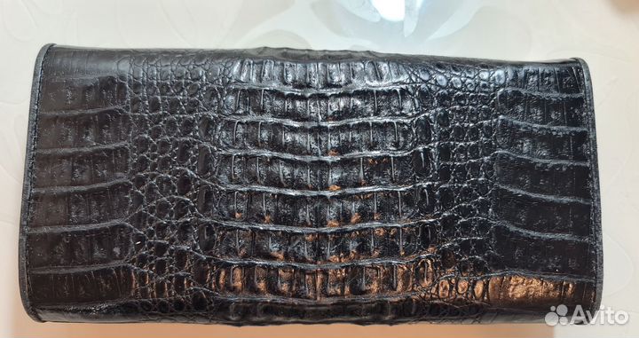 Кошелёк из натуральной кожи крокодила