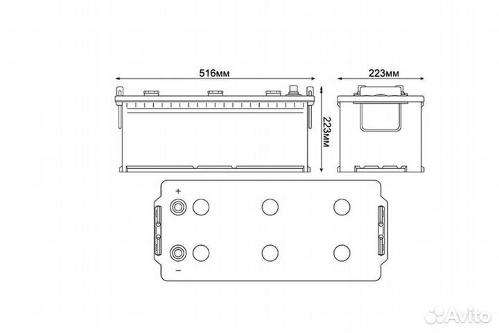 Аккумулятор (акб) Contact 190Ah оп 1200А