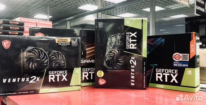 Видеокарты RTX 1660 2060 3060 3070