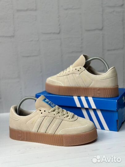 Кроссовки Adidas Samba Rose Platform Beige