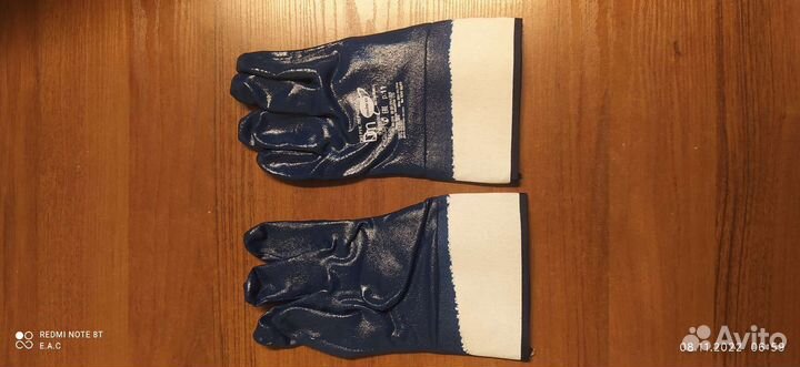 Перчатки резиновые маслобензо стойкие